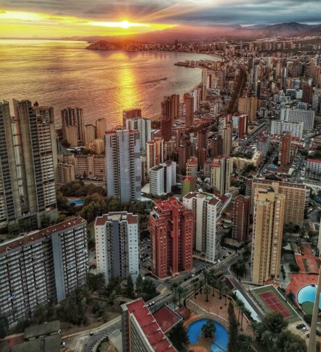 Vsita de la playa Levante y Poniente Benidorm